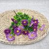 5 garfos cabo maço de plantas aquáticas e crisântemo flor artificial display de casa flor falsa decoração externa atacado