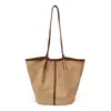 Bolso de hombro transfronterizo de nicho de gran capacidad, bolso tote de gamuza elegante y simple, bolso de axila moderno y elegante para el día a día
