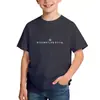 Camiseta Popular Transfronteiriça com Estampa de Letras de Manga Curta para Homens, Mulheres e Crianças, Marca Tendência Top Streetwear Esportivo 100% Algodão, Roupa Infantil Tendência Estilo Ins para Estudantes