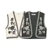 Venta al por mayor de Ropa de Mujer de Comercio Exterior Lista para Usar del Fabricante Moda Casual sin Mangas Bordada Chaleco Chaleco Primavera 2025