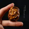 Talla de Madera de Azufaifo Rayada por Rayos Natural, Artesanías Grandes de Madera de Azufaifo Rojo, Adornos de Escritorio, Excelentes Artículos de Regalo, Piezas Portátiles de Mano