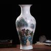 Jarrón de cerámica Jingdezhen, jarrón moderno, jarrón antiguo de estilo chino, decoración para sala de estar, par de adornos de botellas, artesanías