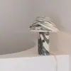 Edad Media-Viento Silencioso Lámpara de Mesa de Mármol Natural Modelo de Diseñador Habitación Ajuste Suave Sala de Estar Dormitorio Estudio Lámpara de Mesa de Escritorio