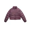 Chamarra corta de plumón resistente al agua Rumeng, 90% plumón de pato blanco, diseño acanalado, adecuada para actividades al aire libre en invierno, unisex, con cuello alto