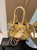Bolso Cubo de Alta Gama Plegado Transfronterizo para Mujer, Moda Nueva Primavera 2026 Bolso de Hombro con Lazo Bolso Cruzado