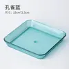 Prato Transparente de Luxo para Descarte de Ossos de Alta Qualidade em Estoque para Mesa de Jantar em Casa, Prato para Lanches com Borda Dourada para Frutas Secas e Lanches