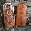 Montaña Longhu Madera de Azufaifo Natural Golpeada por Rayo Pequeño Talismán Taiyi Salvador Señor Celestial Talismán de Madera de Azufaifo Doble Cara Tallado Exquisito Artesanía Taoísta