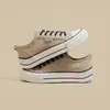 Zapatos de Lona con Suela Gruesa de Nuevo Estilo Primavera 2026 para Mujer, Zapatillas Casuales Slip-On Versátiles que Aumentan la Altura con Banda Elástica