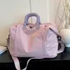 Bolsa de viaje portátil de gran capacidad para mujer, bolsa de viaje para viajes cortos, bolsa de equipaje impermeable, bolsa de mano, bolsa de equipaje ligera expandible