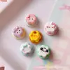 Mini Brillo Dibujos Animados Pudín DIY Crema Funda para Teléfono Celular Accesorios de Resina Pasador Hecho a Mano Diadema Material para Joyería
