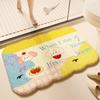 Alfombrillas de Baño Gruesas Absorbentes de Agua Antideslizantes Suaves Imitación Cachemir Dopamina Alfombrillas de Baño Fáciles de Cuidar en Casa