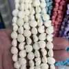 Série Oceano Pó de Concha Compactado Colorido Concha Contas com Furo Reto Acessórios para Pulseira Chaveiro Colar Atacado