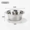 Amazon transfronterizo acero inoxidable gato perro mascota tazón gato tazón perro cuenco agua potable alimentación gran capacidad tazón alimentación comida