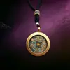 Directo de fábrica: Colgante de concha Gahu de animal del zodíaco estilo antiguo, collar cultural y creativo para hombres y mujeres, accesorio de concha protector