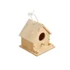 Casa de Pájaros de Madera para Armar, Casa de Pájaros para Pintar Interactiva Padres e Hijos, Materiales para Manualidades de Actividad en el Parque