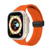 Para Apple Watch 123456789 Generación Ultra Caballo de Amor Hebilla Magnética Plegable Correa de Reloj de Silicona