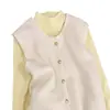 Conjunto de Duas Peças Colete de Malha Feminino Outono e Inverno Temperamento Slimming Camada Estilo Preguiçoso