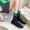 Calcetines de Tulipán Tridimensionales para Mujer, Calcetines Finos Florales de Media Pantorrilla, Absorbentes de Sudor, Transpirables, Calcetines Sueltos Dulces y Lindos, Calcetines Zhuji