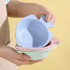 Tigela Pequena de Aveia, Tigela Única Infantil para Sopa e Arroz, Tigela de Louça, Tigela de Plástico, Louça para Arroz e Macarrão Instantâneo, Uso Doméstico Moderno Minimalista