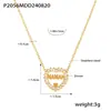 Exquisita cadena de clavícula de estilo europeo y americano con forma de corazón y colgante de letra de circonita incrustada hueca, collar de acero inoxidable apilable para novia