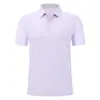 Camisa polo de verano 175g ligera, resistente a las arrugas, con bloques de color, sin costuras, tacto fresco, con logo personalizado, cuello camisero, manga corta, ropa de trabajo, en stock
