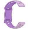 Para relógio Samsung watch7 Pulseira de Silicone Dupla Cor Gravada a Laser com Flor 18/20/22mm Pulseira Dupla Cor em estoque