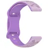 Pulseira de relógio Samsung watch7 em silicone bicolor em relevo com gravação a laser de flor 18/20/22mm pulseira de relógio bicolor em estoque