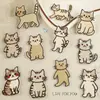 Gatinho Fofo Desenho Animado Estilo Coreano Autoadesivo Acessórios DIY Acessórios para Roupas Capa de Celular Copo de Água Bolsa Tecido para Roupas Patches