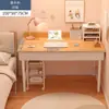 Mesa de Computador, Mesa de Escritório Doméstica, Mesa de Escrita para Estudante, Mesa Branca Simples para Casa Alugada, Mesa de Maquiagem para Quarto de Menina