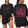 2025 Verano Nuevo Camiseta de Algodón 100% Retro Y2K Swiftie para Mujer Top de Moda de Verano para Mujer Descanso