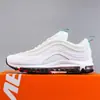 Max 97 Amortecimento de Ar na Palma Inteira Silver Bullet Tênis Masculino Branco Puro Esportivo Retro Verão Casual Feminino