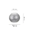 Jarrón de cristal martillado minimalista estilo japonés, bola redonda pequeña, adorno de escritorio, artículo de decoración para el hogar, directo de fábrica