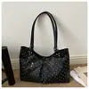 Bolsa Tote Casual de Lunares Estilo Coreano para Mujer 2026 Nueva Tendencia Fresca Estilo Universitario Versátil para el Trabajo Bolso de Hombro