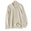 Elegante e Simples Cardigan de Lã Tricotada Masculino Estilo Britânico Lavável à Máquina, Versátil Jaqueta Suéter Gola Polo Estilo Old Money