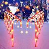 Cross border nova muleta piso inserção lâmpada Santa Candy adequado para pátio de Natal jardim lâmpada ao ar livre decoração