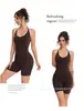 Mono de yoga halter con diseño calado estilo europeo y americano transfronterizo, sin costuras, moldeador para levantar glúteos y realzar la espalda para fitness y running
