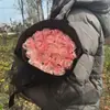 Molho de Ameixa Defumada Buquê de Rosas para Namorada, Namorado, Presente de Dia dos Namorados, Aniversário, Sabonete, Flor Preservada, Produto Acabado