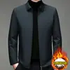 Chaqueta de plumón de Nuevo Estilo para Hombres de Mediana Edad y Mayores, Forro Interior Cálido, Abrigo de plumón Desmontable, Ropa de Invierno a Prueba de Frío para Hombres