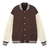 Chaqueta de Béisbol de Algodón Colorida de Hombros Descubiertos para Parejas Otoño e Invierno Chaqueta de Béisbol Deportiva para Exteriores con Personalización de Logo