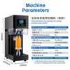 Máquina Selladora de Latas Totalmente Automática No Giratoria para Tiendas de Té de Leche, Bebidas de Café, Agua Mineral con Gas, Cerveza, y Máquina Selladora de Vasos Totalmente Automática