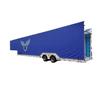 Semirremolque Transportador de Coches con Elevador Hidráulico, Plataforma de Remolque de Exportación para Transporte de Vehículos Ligeros, Semirremolque Transportador de Coches de Seis y Ocho Posiciones