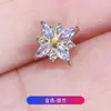 Pendientes de Aleación de Titanio F136 Estrella de Ocho Puntas Circonita 5A Súper Brillantes Clavos para Hélice Auricular Clavos para Hélice Auricular Clavos para Labio Joyería de Piercing de Titanio G23