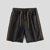 Shorts Jeans Masculino Verão Lavado Retro Americano Tendência Europeu e Americano High Street Design Retro Cordão Calça de Cinco Pontos