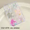 Set de sirena de 6 compartimentos, nuevo set de hadas, accesorios para uñas, diamantes redondos de colores dopamina, perlas y lentejuelas, decoraciones para uñas
