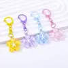 Chaveiro Pingente Flor de Cerejeira com Contas Coloridas em Forma de D DIY Florzinha Dopamina Acessório de Celular Decoração Portátil Venda por Atacado