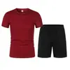Conjunto de Baloncesto de Dos Piezas para Hombre Verano Transfronterizo 2026, Shorts Deportivos de Manga Corta, Conjunto Deportivo Versátil Casual de Moda
