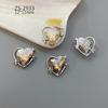 Nueva Joyería para Uñas de Celebridad Cibernética Aleación Hueca Amor Estrella Hombre Diamante Decoración de Uñas Tridimensional Retro Circonita Lujo Ligero