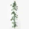Enredaderas de Eucalipto de Seda Artificial Transfronterizas, Plantas Verdes Moldeadas por Inyección para Decoración de Interiores, Arreglo de Escena para Trepar Paredes y Colgar, Nuevos Productos