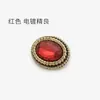 Botões de Cristal Diamante Vermelho Oval Estilo Palácio Botões Retrô para Casaco Terno Botões para Suéter Outwear Feminino de Pele