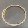 Conjunto de Pulseira Gargantilha de Luxo Europeia e Americana com Zircônia e Diamante Completo Gargantilha em Forma de Marquise Moda Simples Exagerada Corrente de Gargantilha